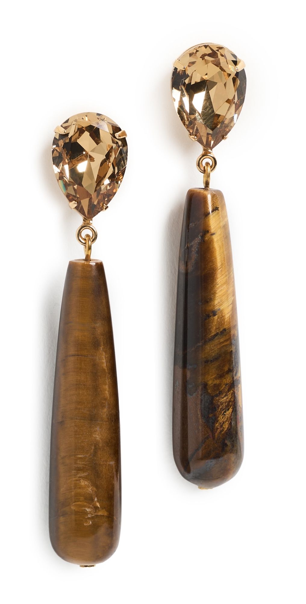 Jennifer Behr Caroline Earrings Tigers Eye One Size