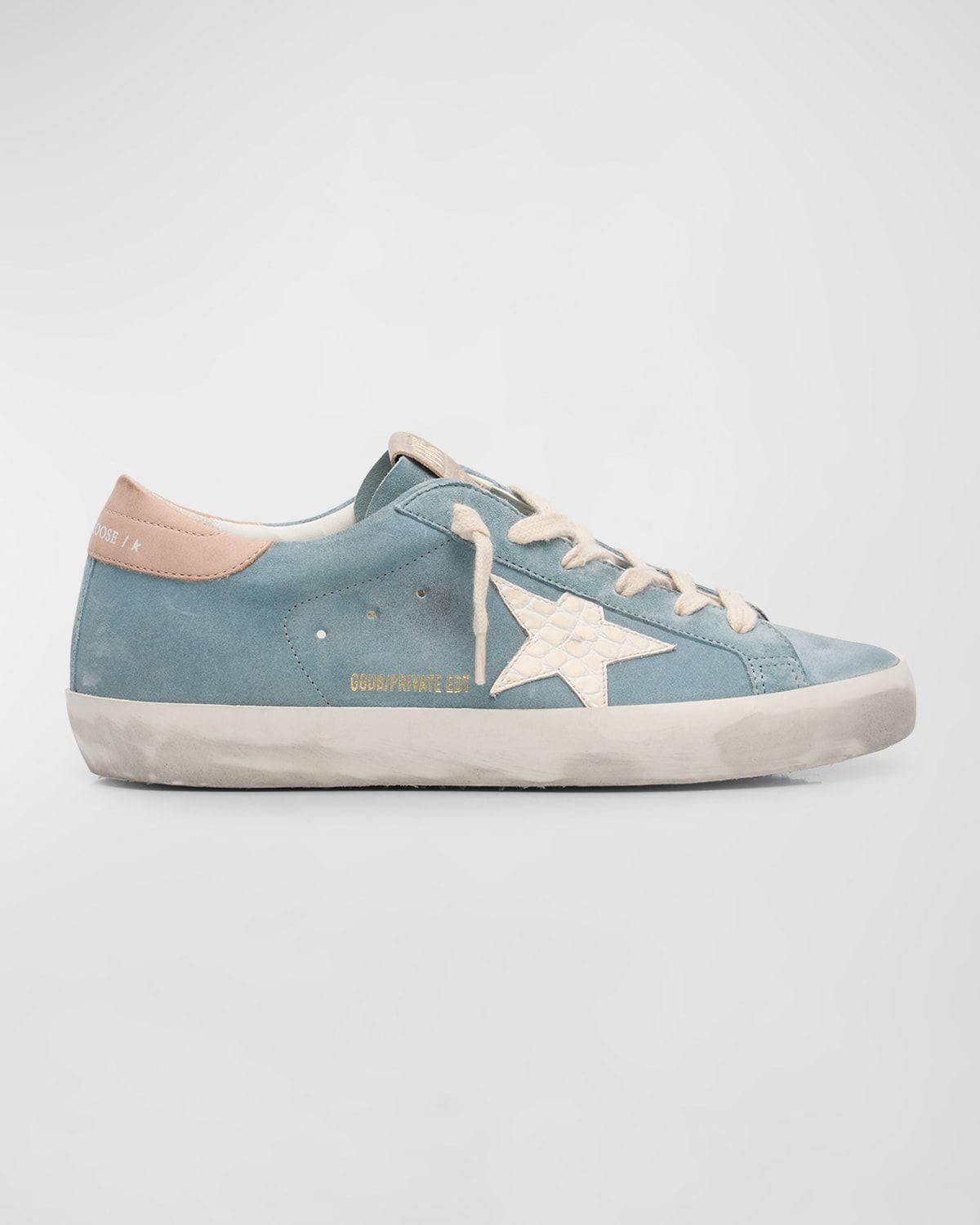 Super-Star Mixed Leather Low-Top Sneakers