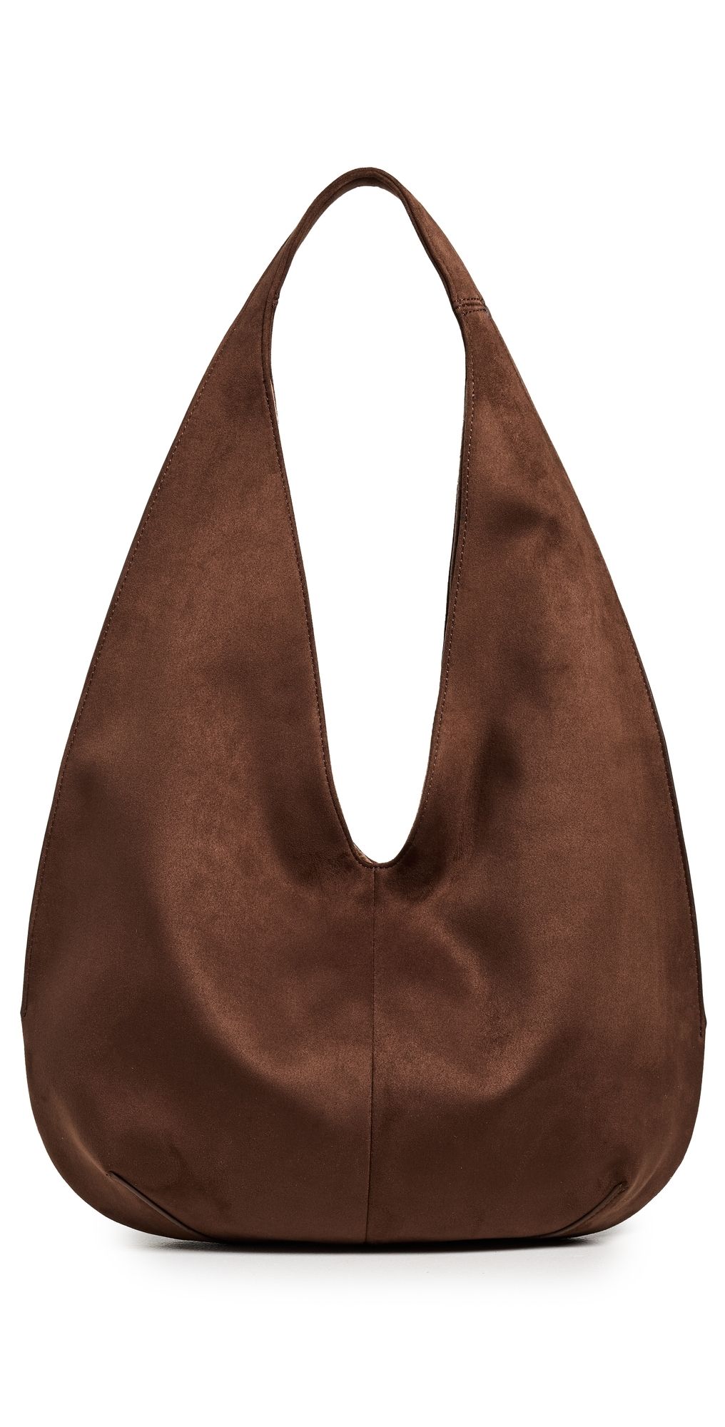 JW PEI Dara Faux Suede Hobo Bag Mocha Brown One Size