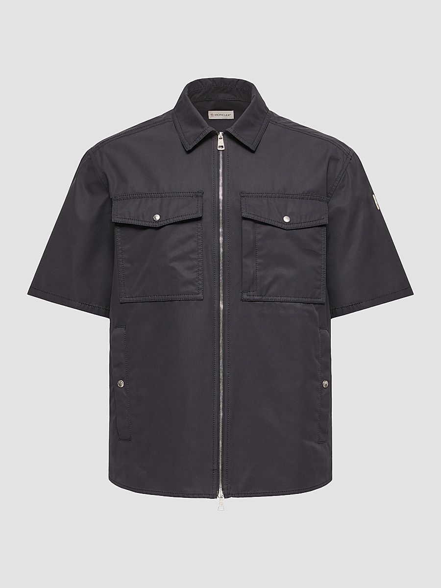 Men's Zip-Up Shirt - Navy Blue - Size XL