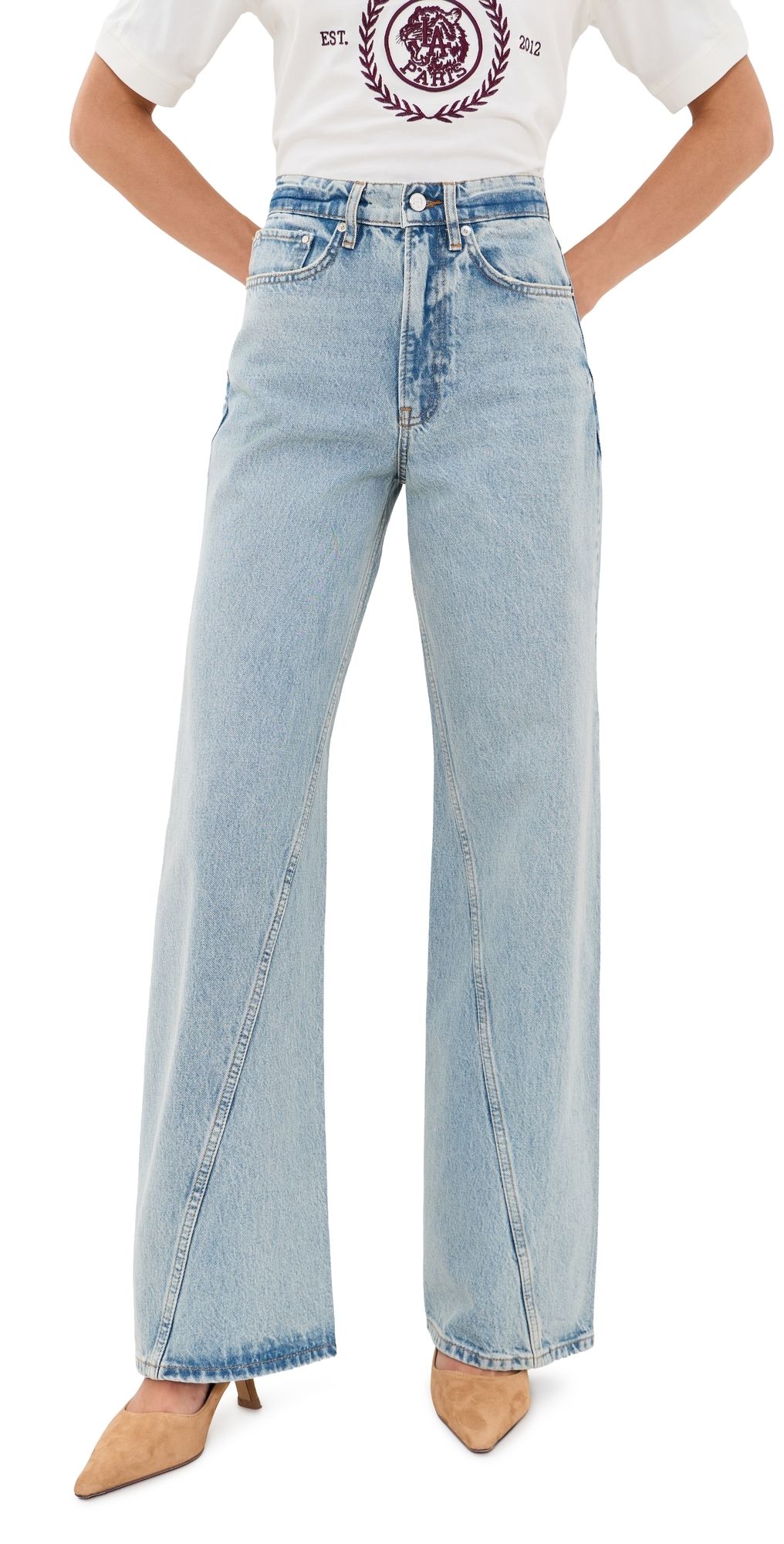 ANINE BING Brie Jeans Reservoir Blue 24