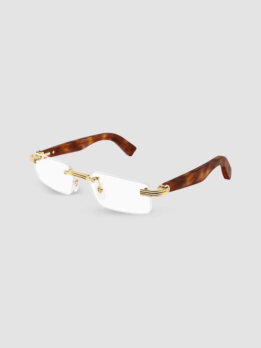 Cartier Men's Première De Cartier 55MM 24K-Gold-Plated Rimless Eyeglasses - Gold
