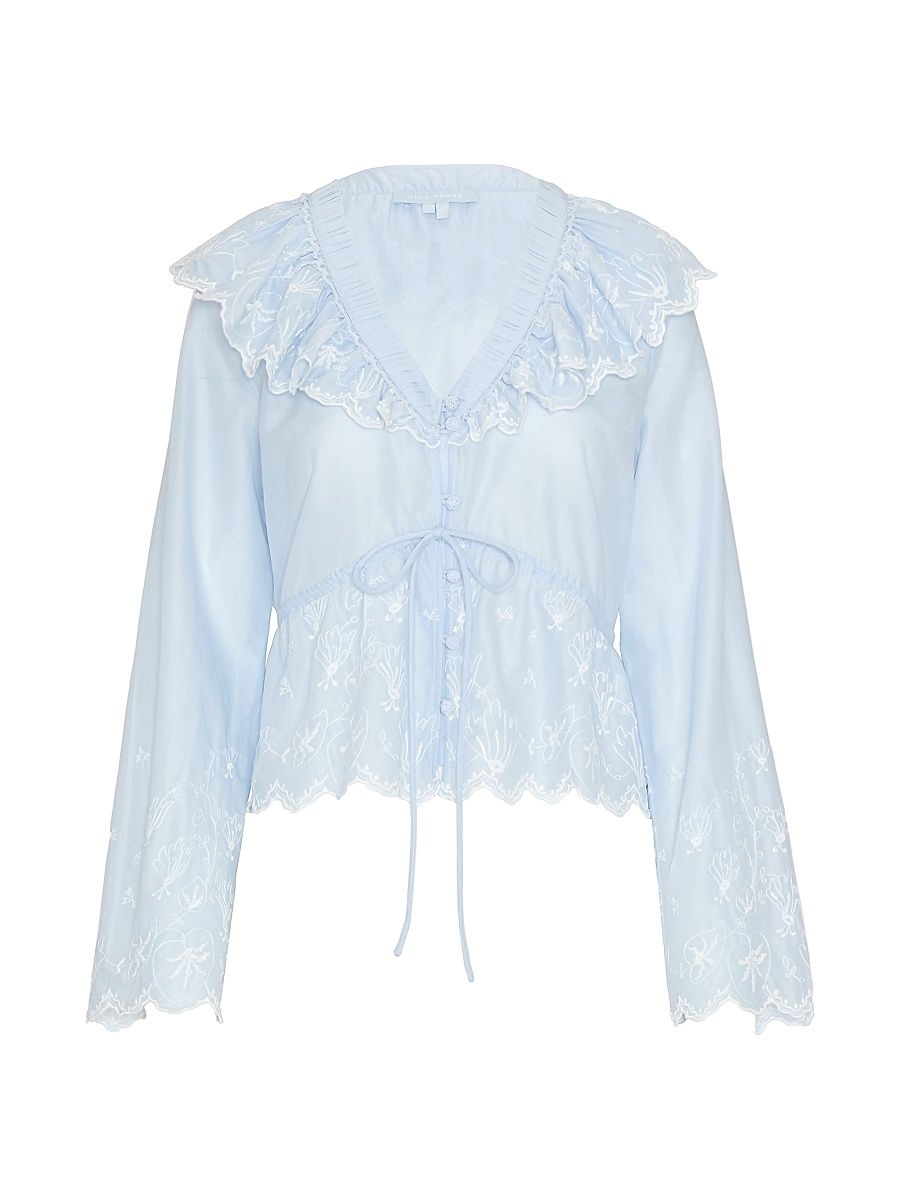 Women's The Zoya Top - Powder Blue - Size Large