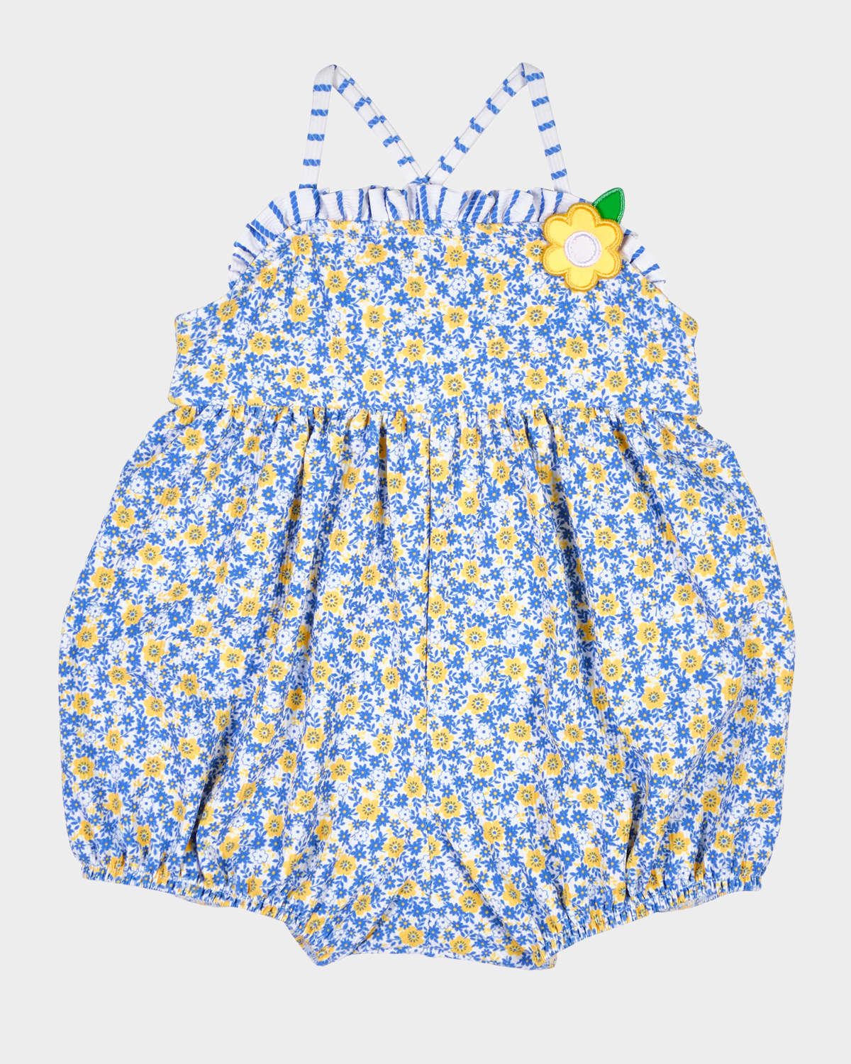 Girl & apos;s Floral Bubble Swimsuit, Size 6M-24M