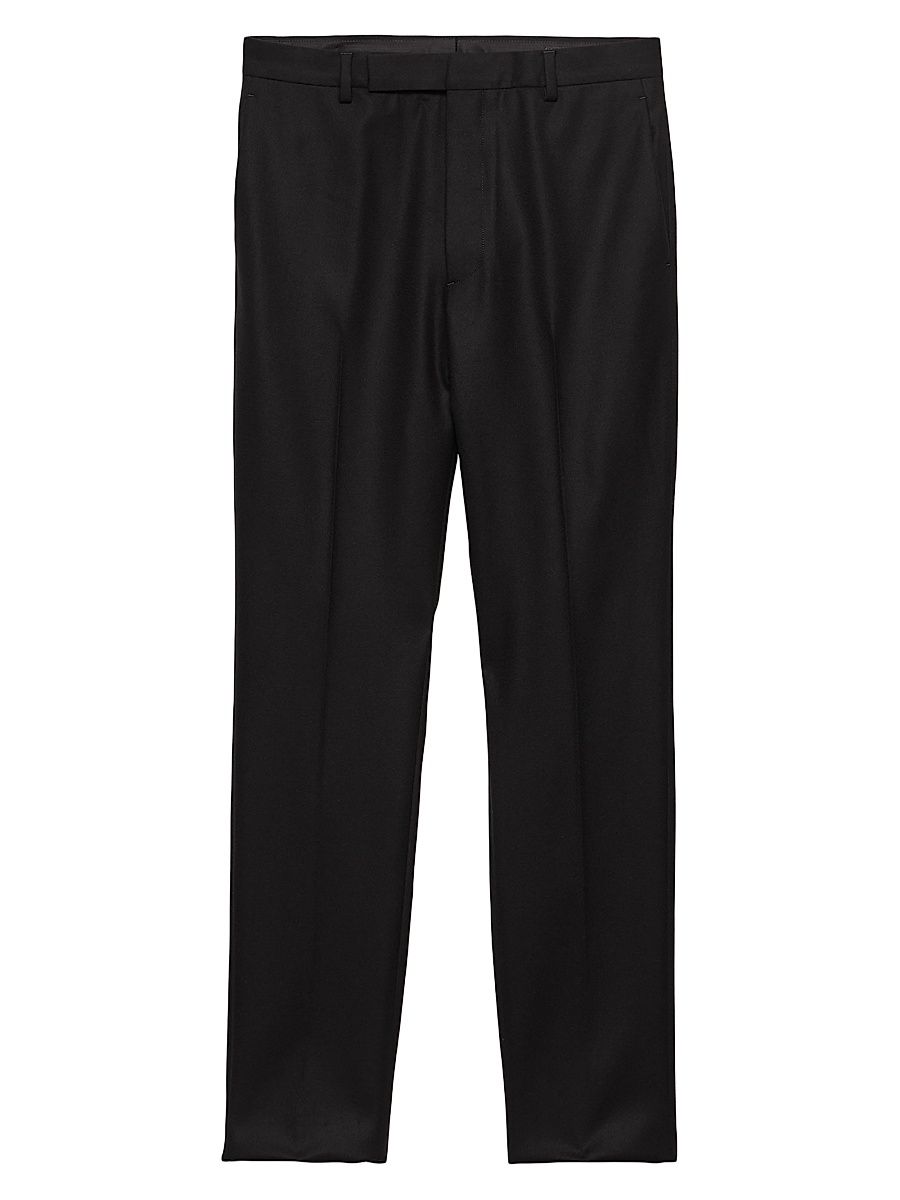 Men's Stretch Cashmere Pants - Black - Size 42