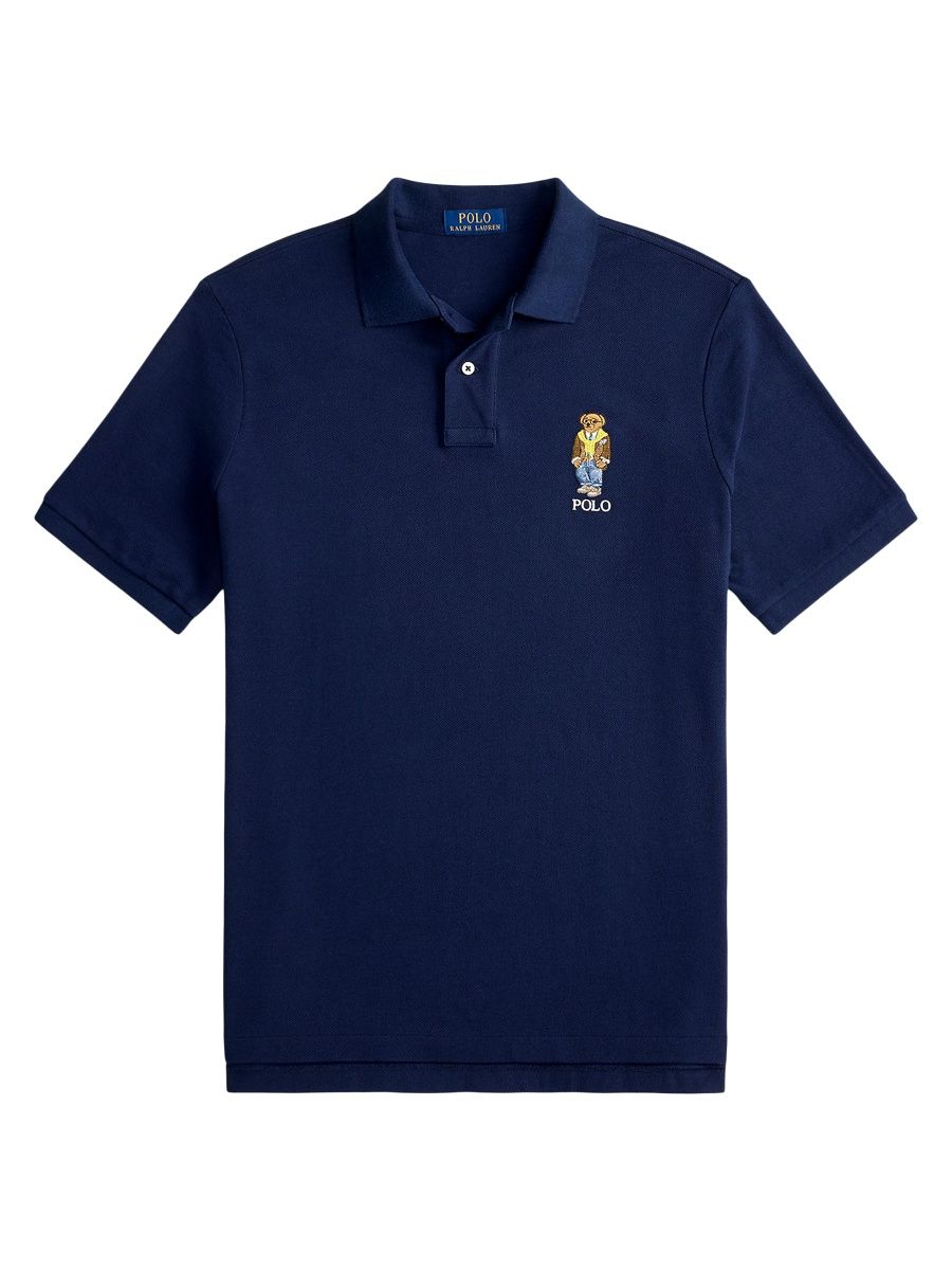 Polo Ralph Lauren Men's Polo Bear Cotton Polo Shirt - Newport Navy Heritage Bear - Size XXL