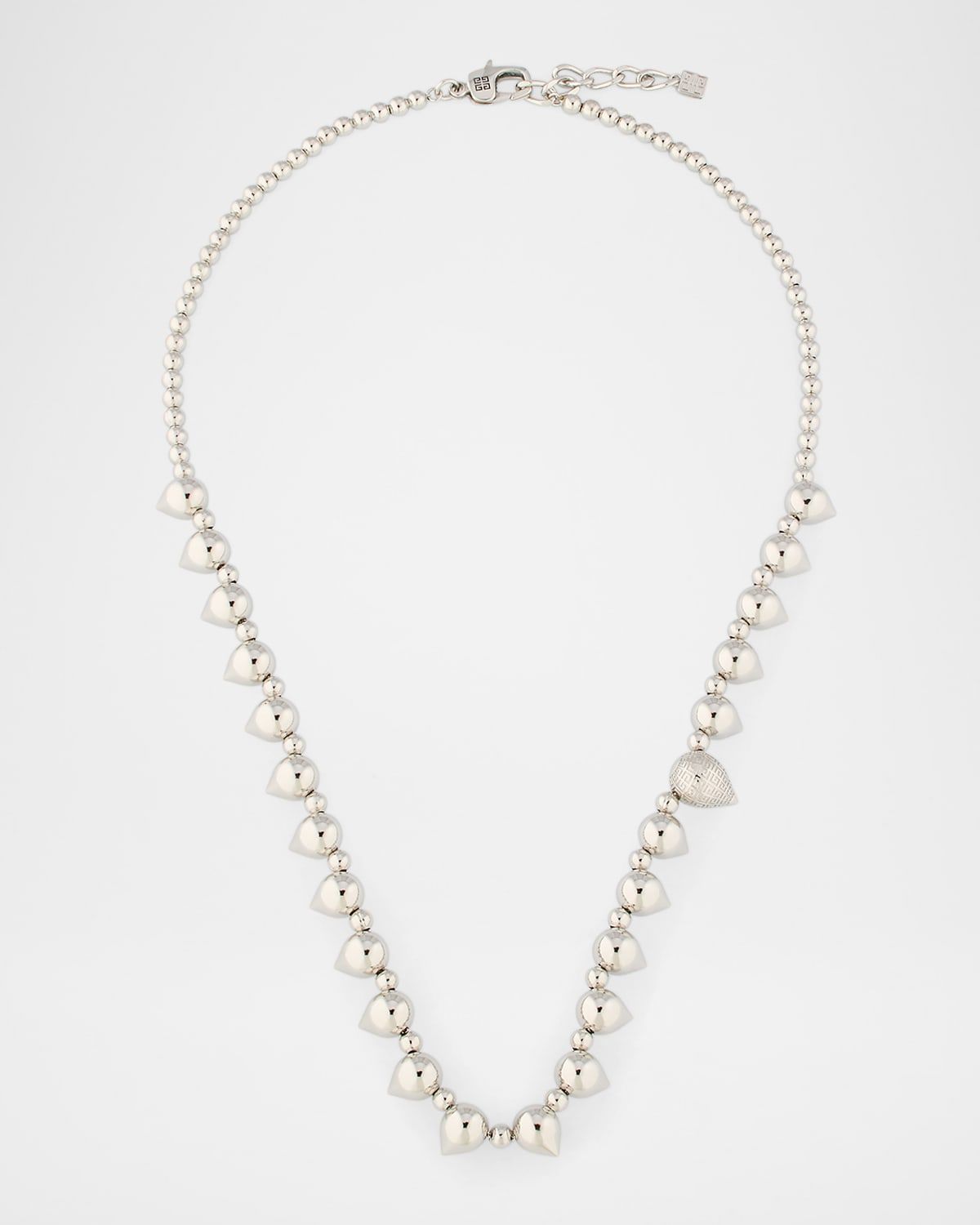 Men & apos;s Silvery G Stud Necklace