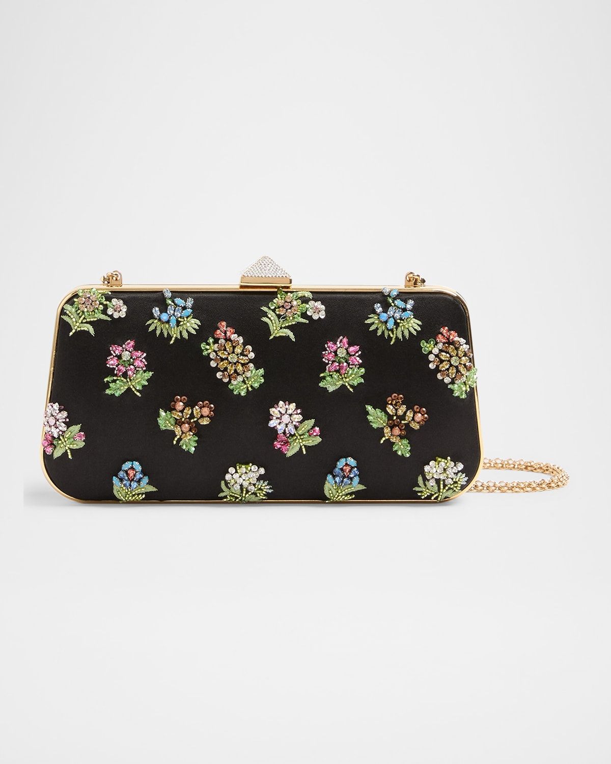 Carry Secrets Little Flower Satin Minaudiere