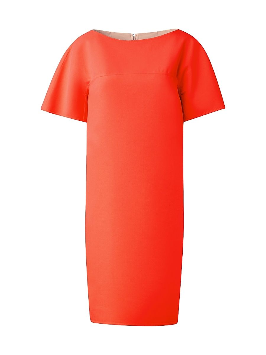 Women's Sheath Cotton Sheath Dress - Poppy Chai - Size 12