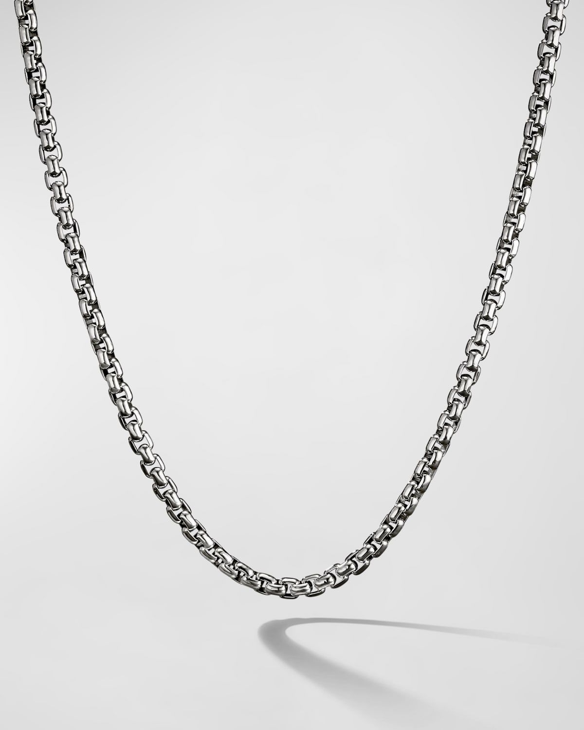 Box Chain Necklace in Silver, 4.8mm, 18"L