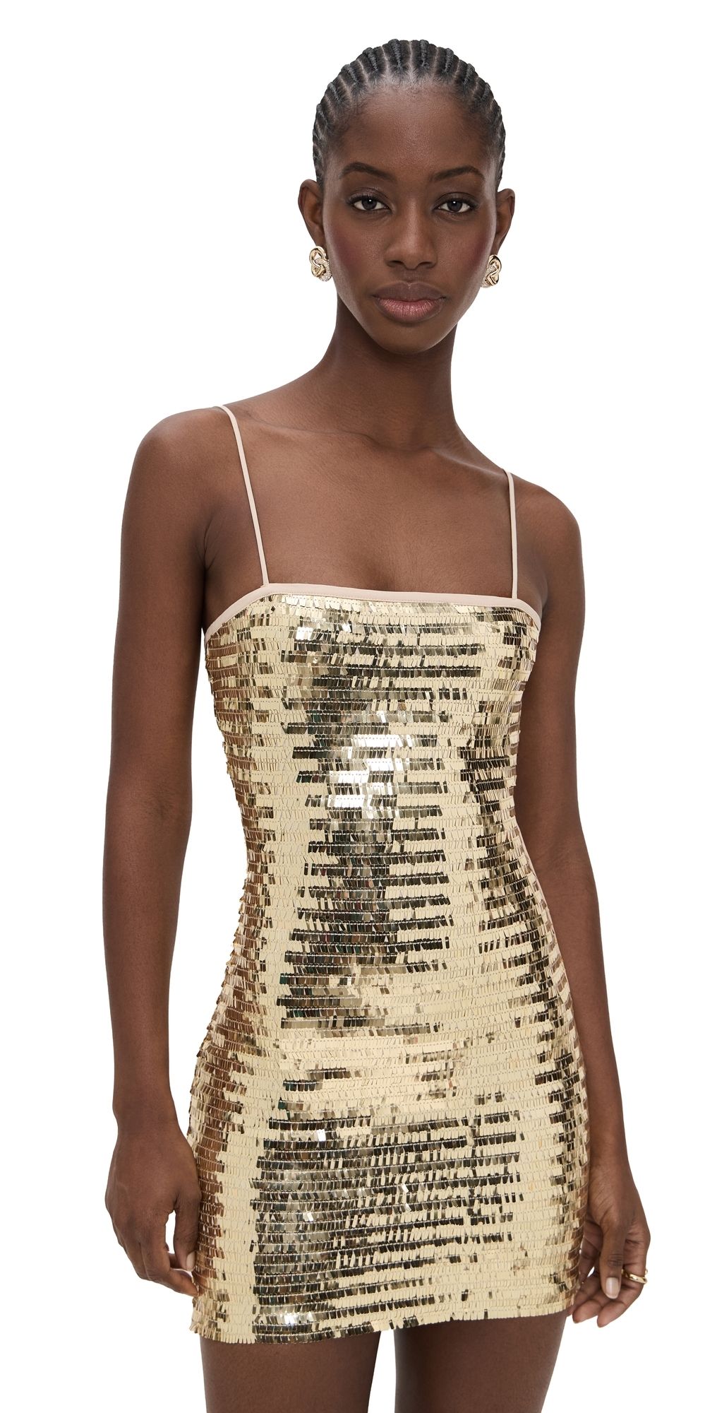 Runaway the Label Kerrie Sequin Mini Dress Gold XL