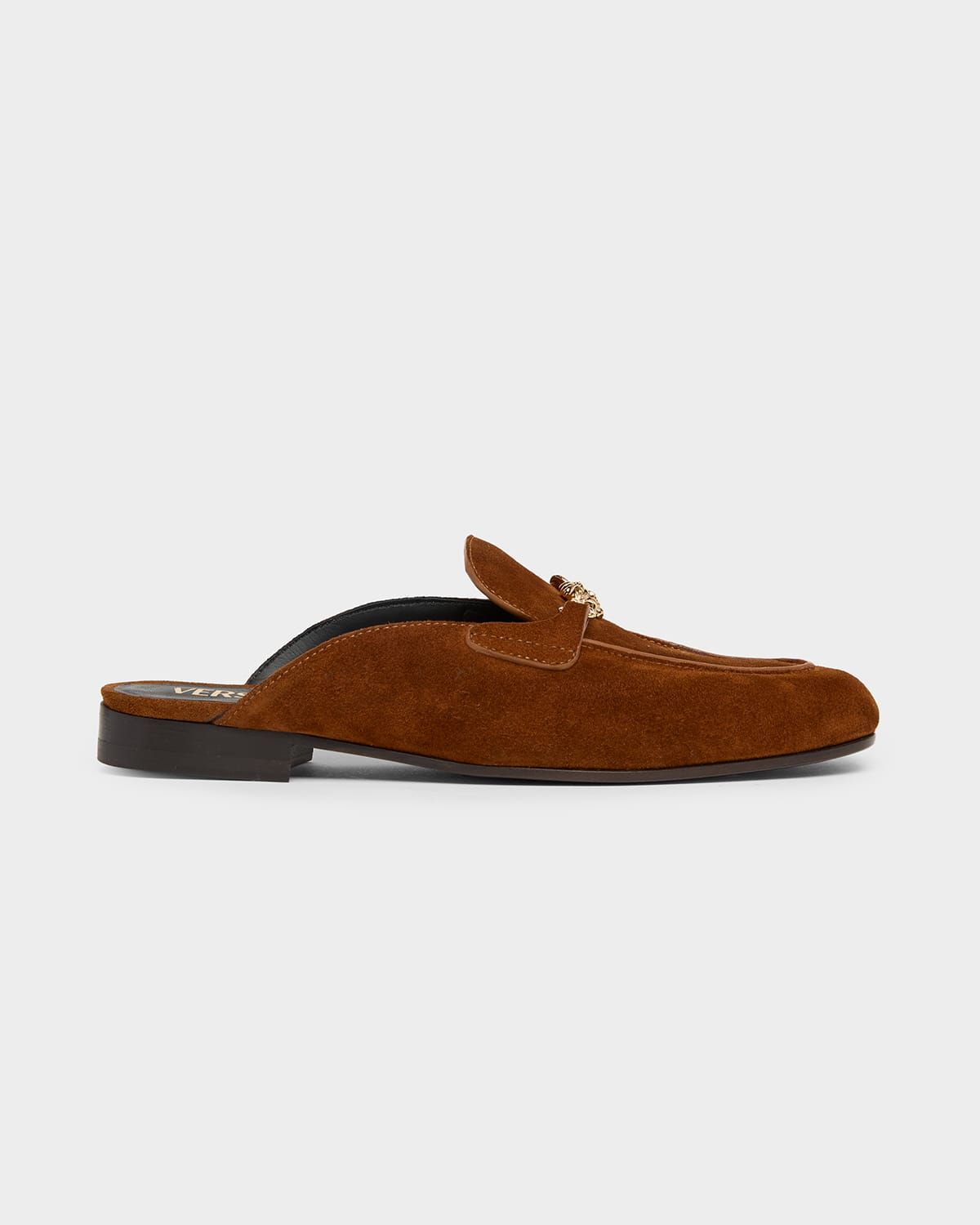 20mm Medusa Suede Loafer Mules