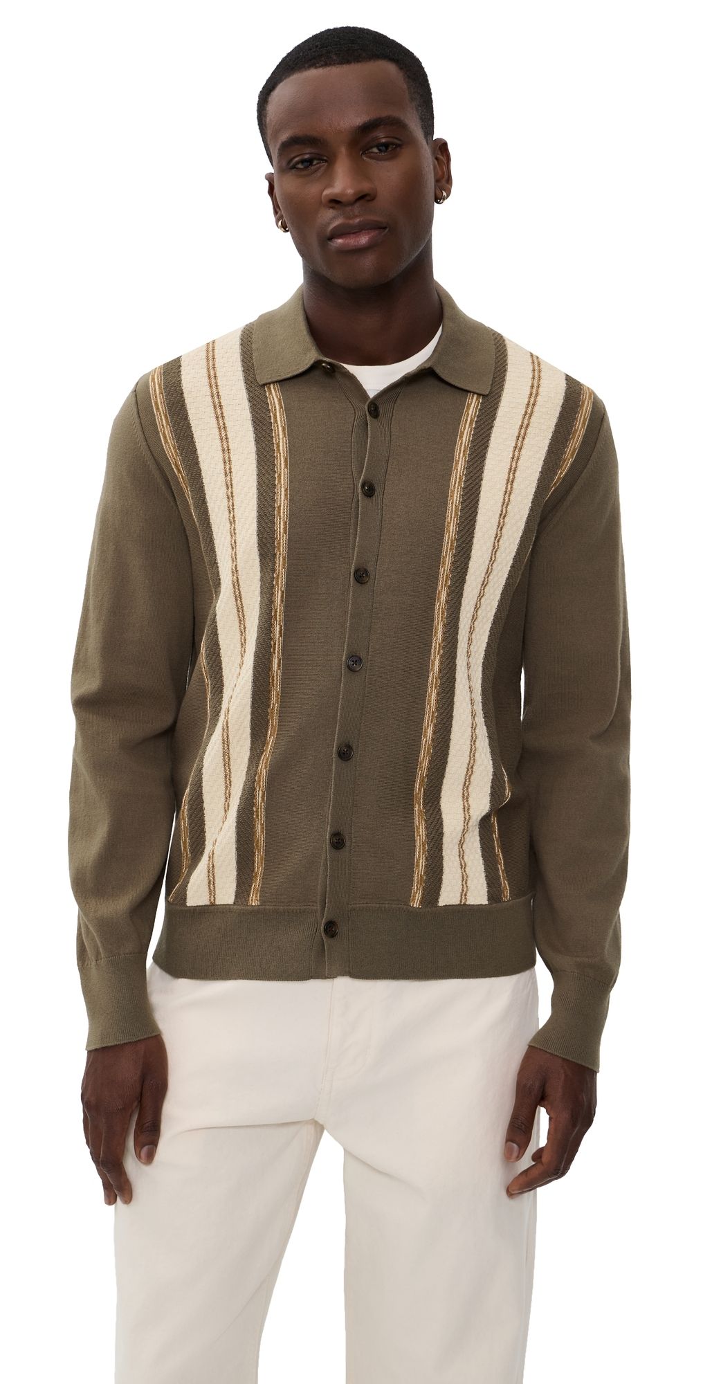 Guest in Residence Baja Plaza Shirt CYPRESS COMBO S