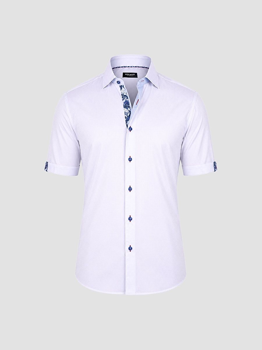 Men's Galileo Short Sleeve Shirt - White - Size XXXL
