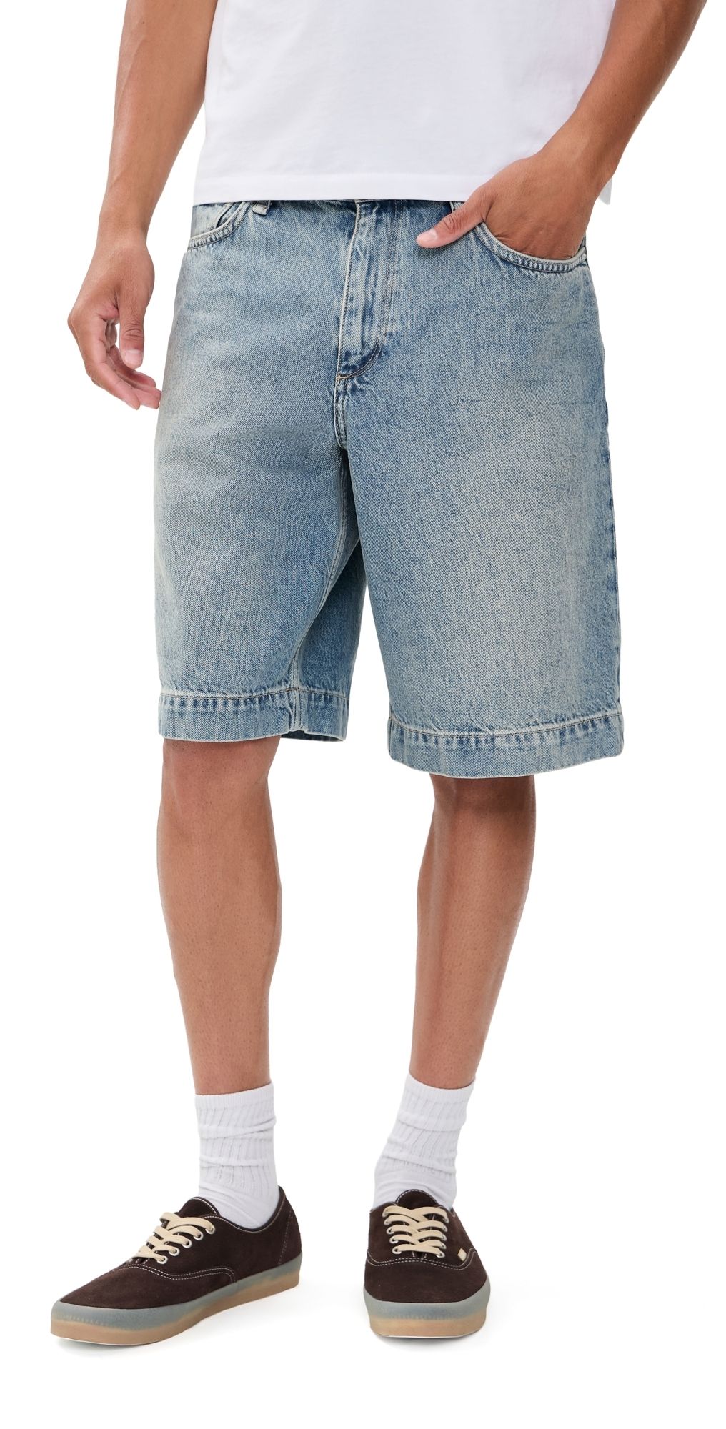 rag & bone Baggy Denim Shorts Beacon 31