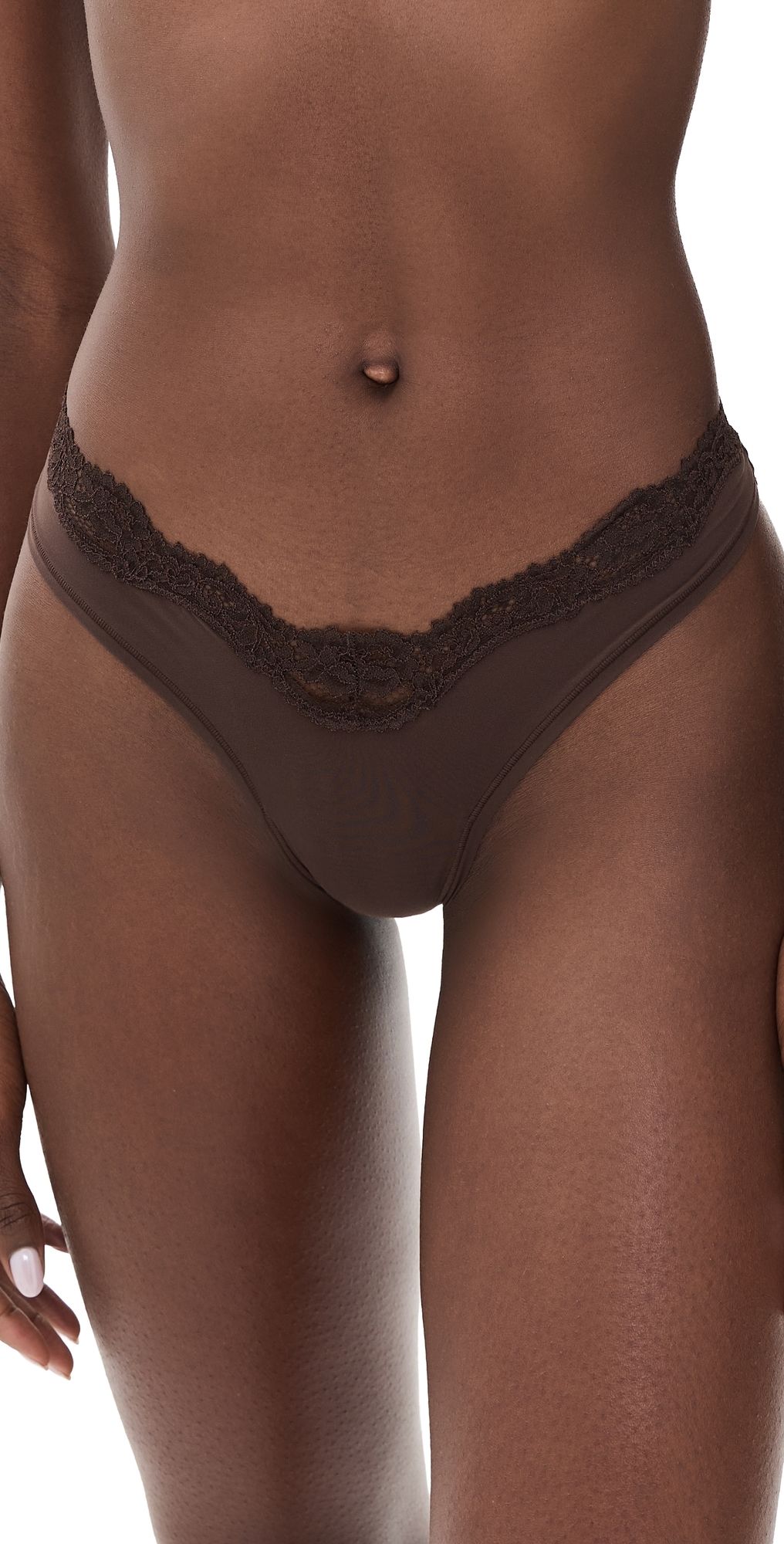 SKIMS Dipped Thong Espresso S