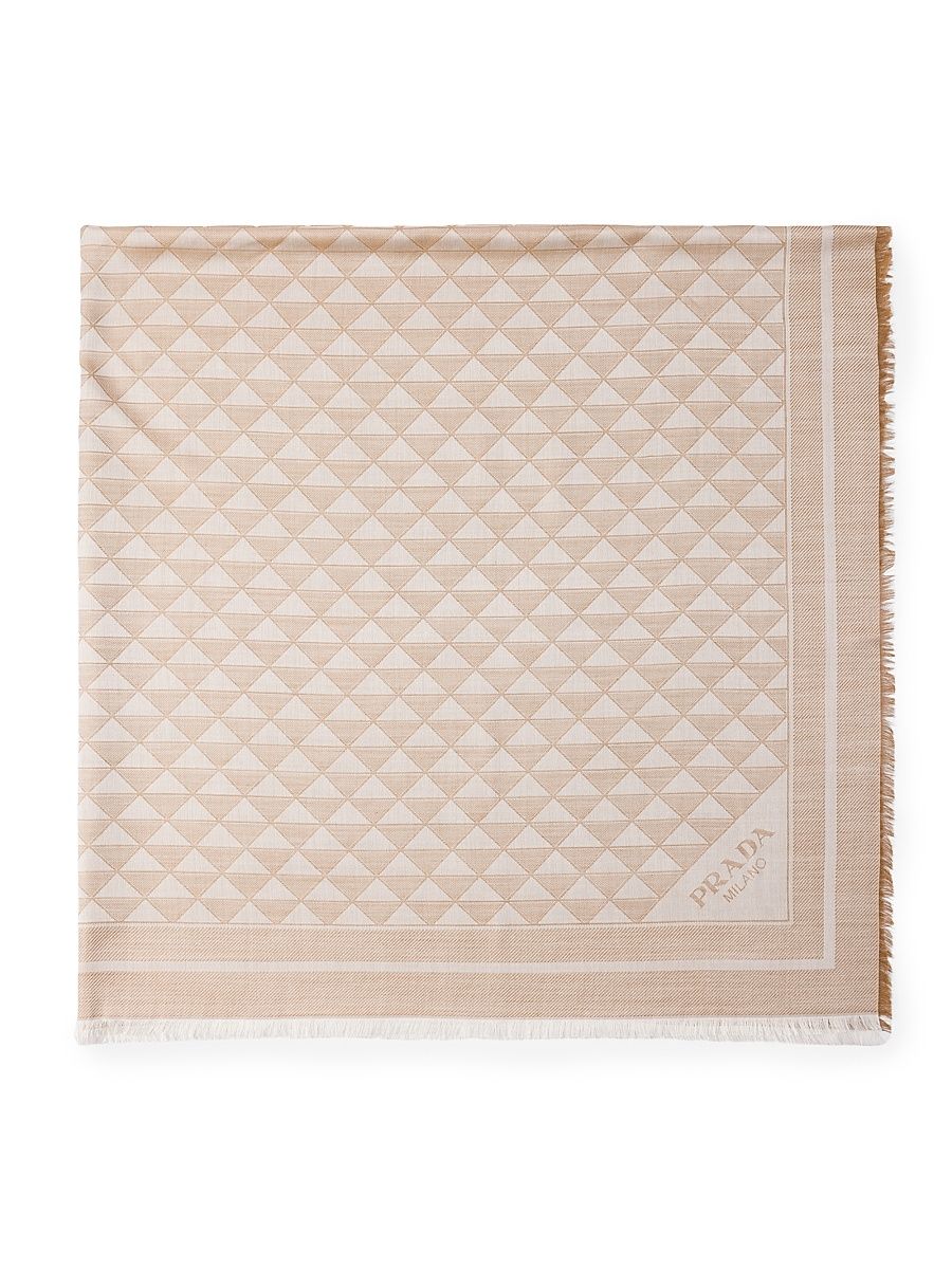 Women's Silk and Wool Shawl - Brown