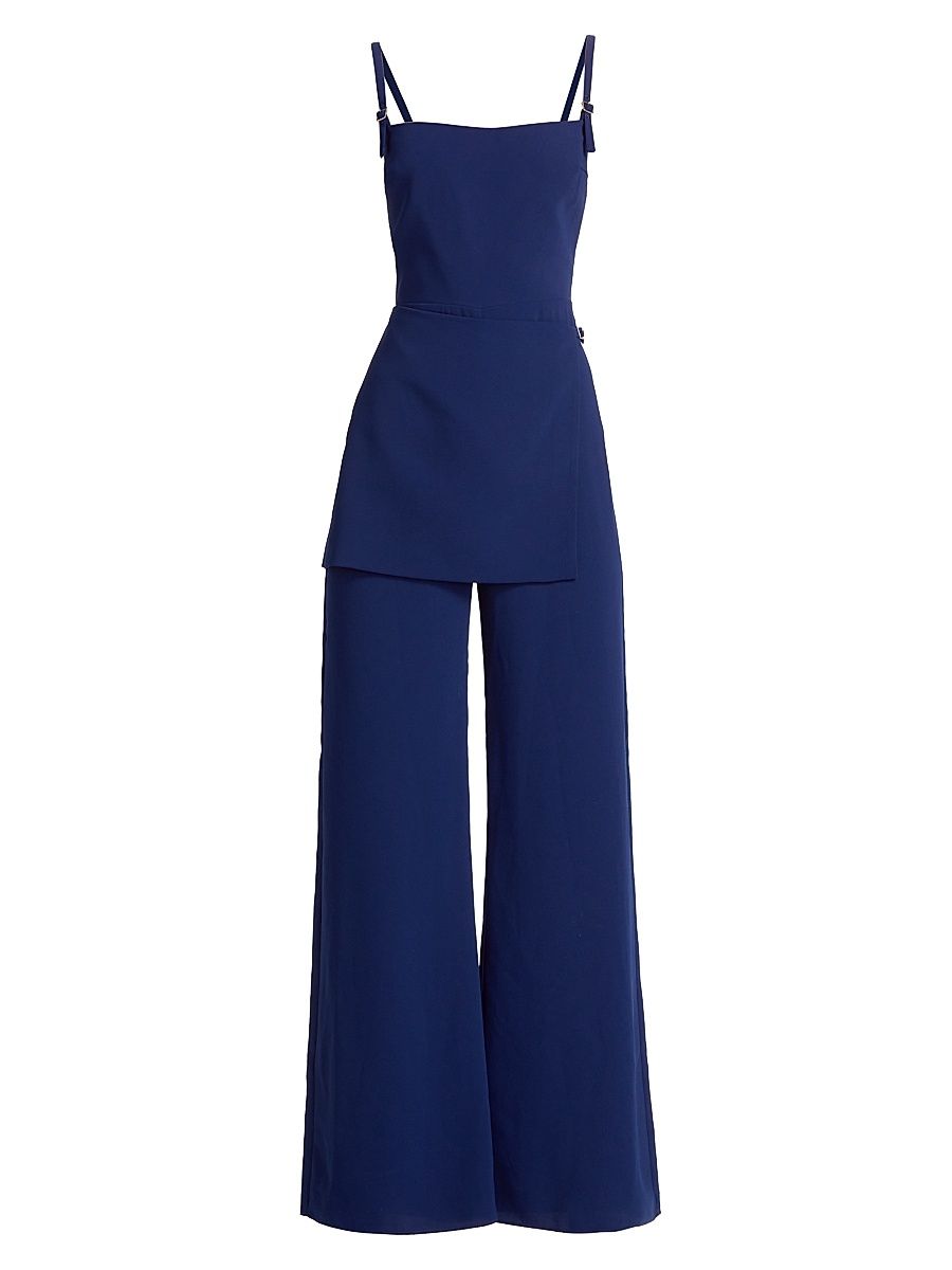 Women's Chloe Sleeveless Jumpsuit - Navy - Size Small