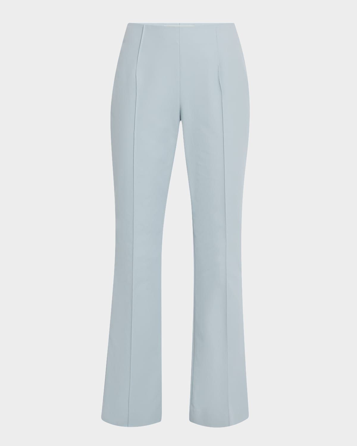 Vesey Seamed Flare-Leg Crop Pants