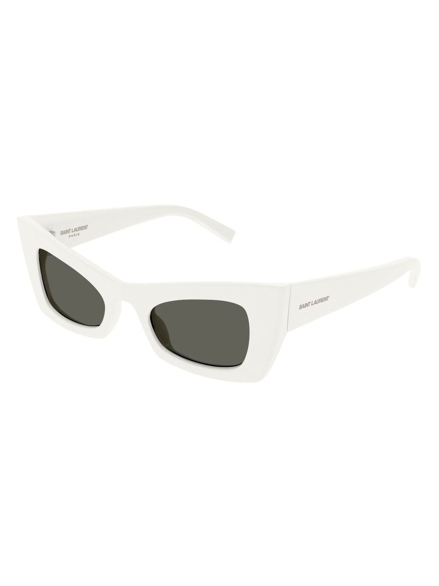 Saint Laurent Women's Fashion Show 49MM Cat-Eye Sunglasses - White Grey