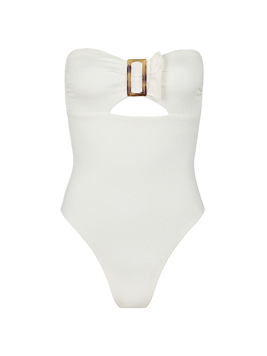 Women's Fir Sade Strapless Swimsuit - White - Size XS