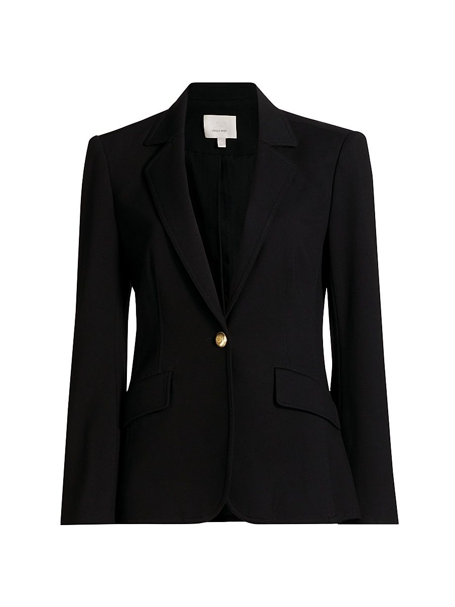 Women's Danicka Ponte Blazer - Black - Size 12