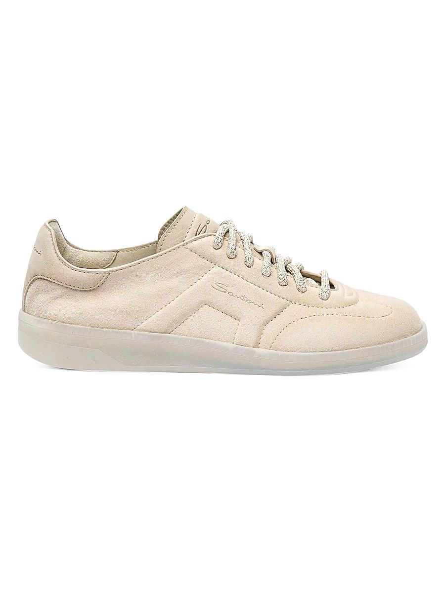 Women's Oly Suede Low-Top Sneakers - Beige - Size 10