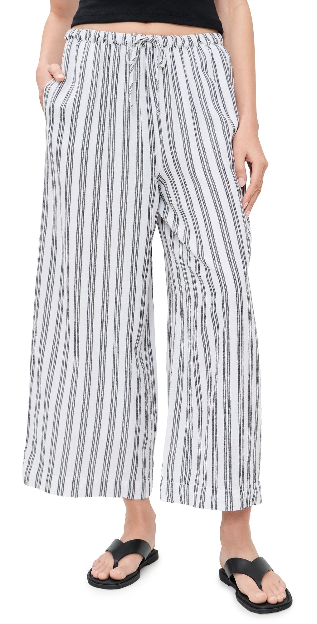 Z Supply Perfect Striped Pants White XL