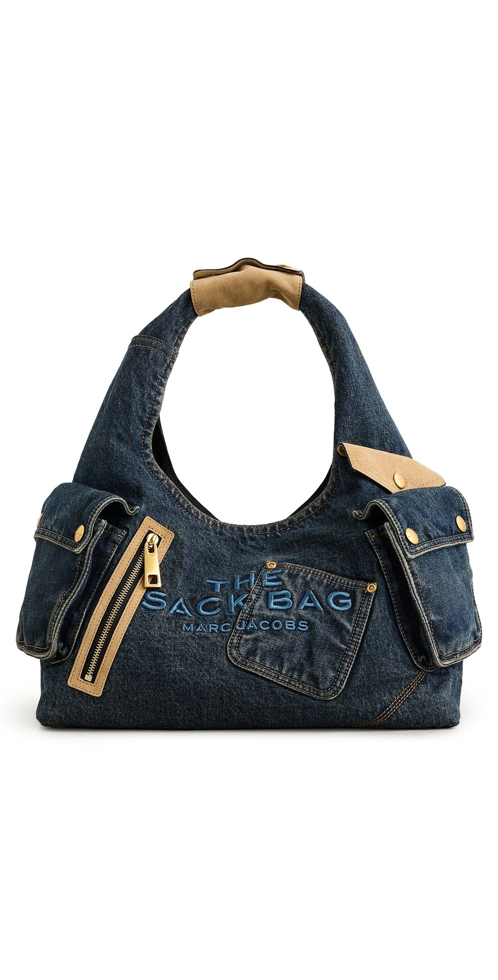 Marc Jacobs The Sack Hobo Bag Dark Wash Indigo One Size