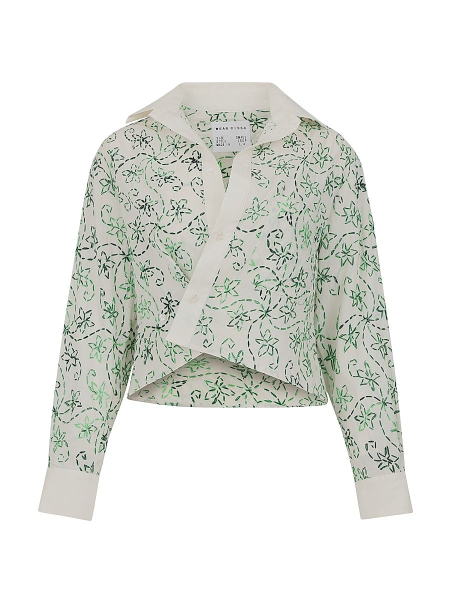 Women's The Shorty Embroidered Shirt - Size Medium