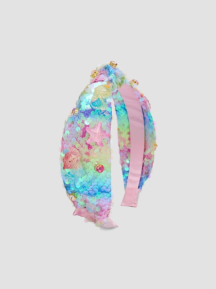 Bari Lynn Girl's Girl's Mermaid Sequined Headband - Multi