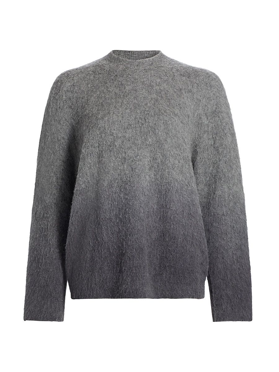 Women's Ombré Alpaca-Blend Sweater - Grey Ombre - Size XS