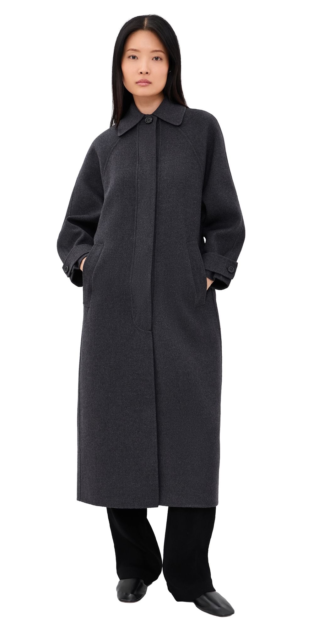 A. EMERY Daniels Coat Charcoal Melange 8