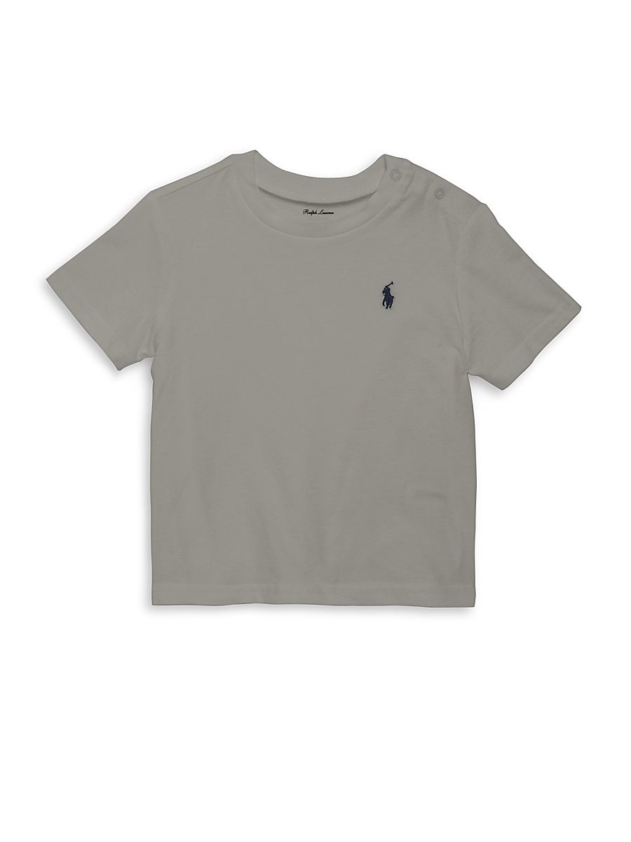 Baby Boy's Cotton Jersey Crewneck T-Shirt - Grey - Size 3 Months