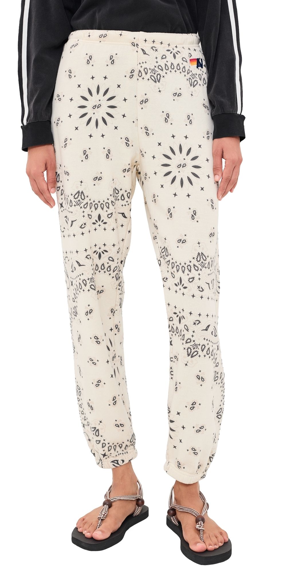 Aviator Nation Bandana Sweatpants Vintage White XS