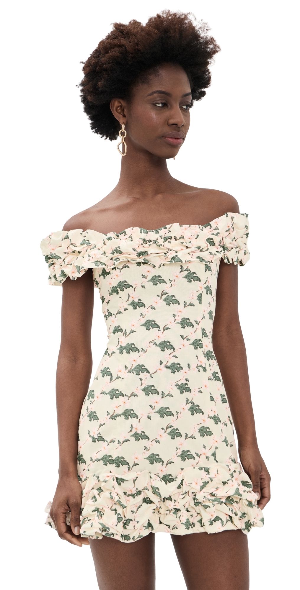 Agua by Agua Bendita Jardin Anhelo Mini Dress Multicolor L
