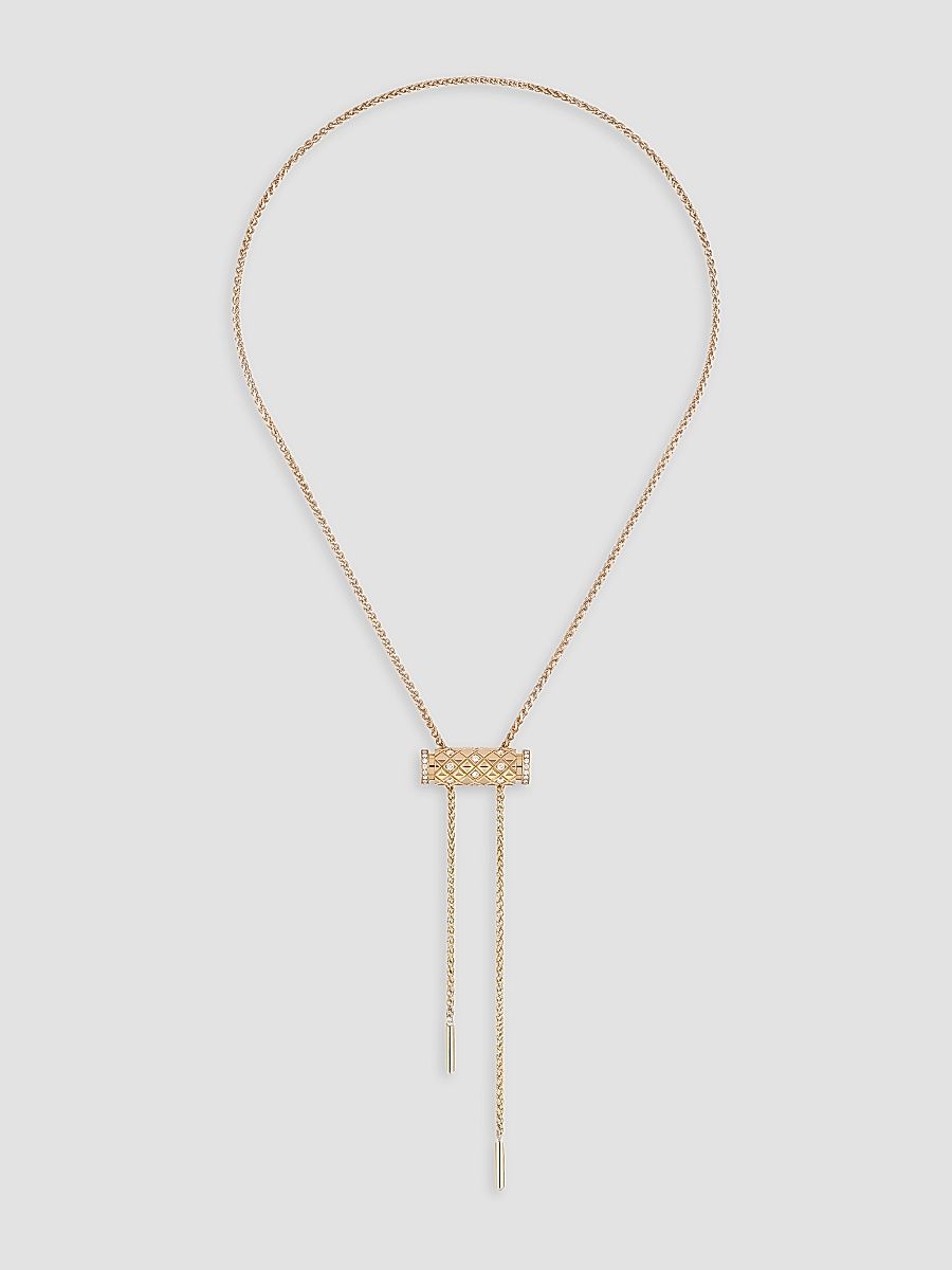 Women's Latch 18K Rose Gold & 0.39 TCW Diamond Necklace - Rose Gold