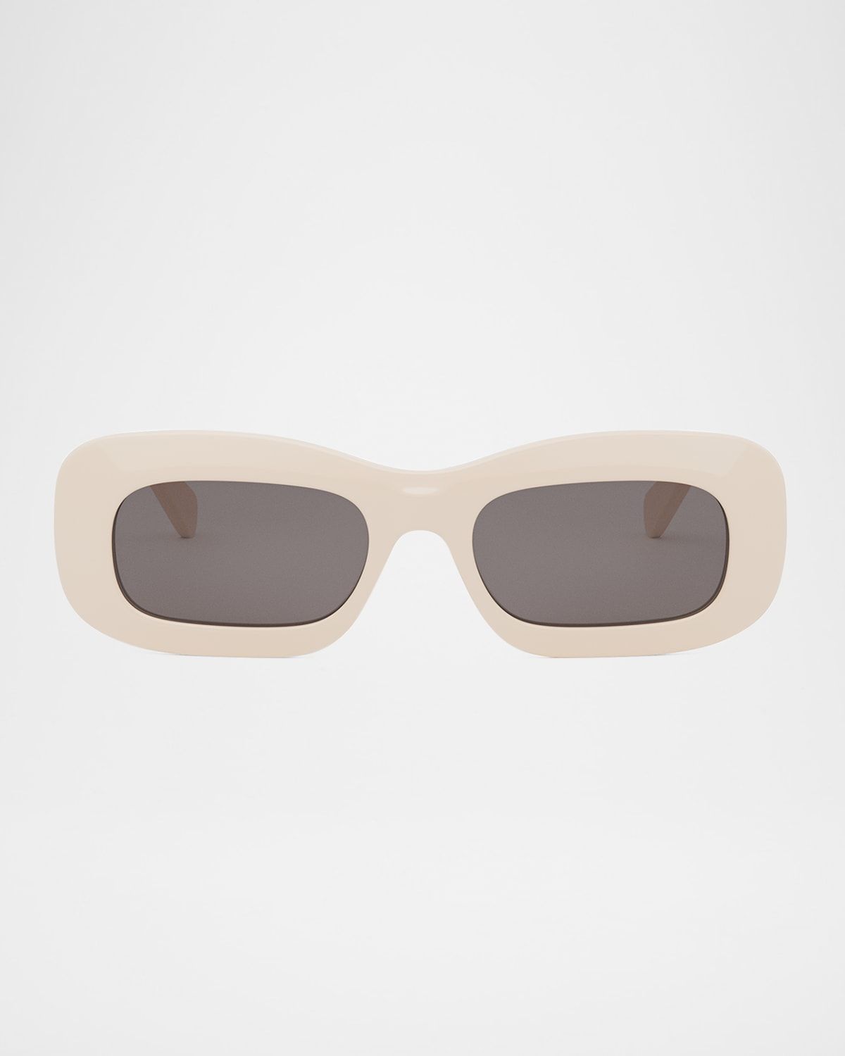 Bold 3 Dots Acetate Rectangle Sunglasses