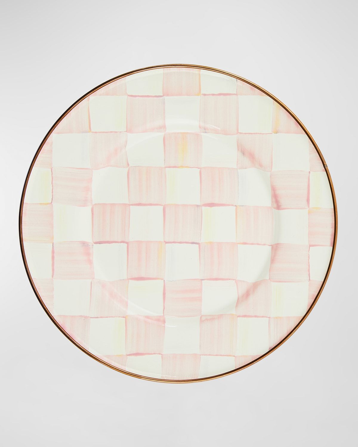 Rosy Check Enamel Salad/Dessert Plate