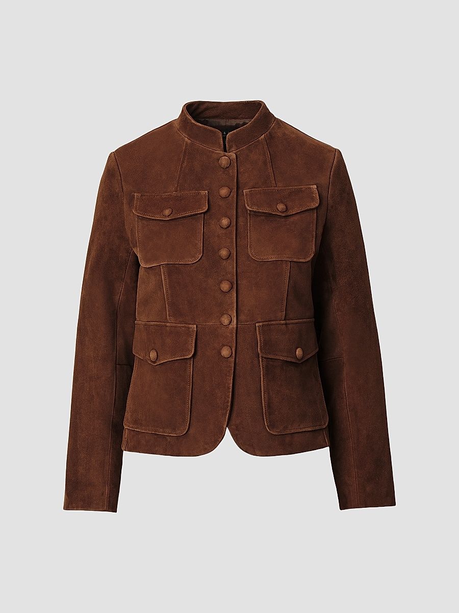 Women's Mercer Suede Blazer - Brown - Size 2