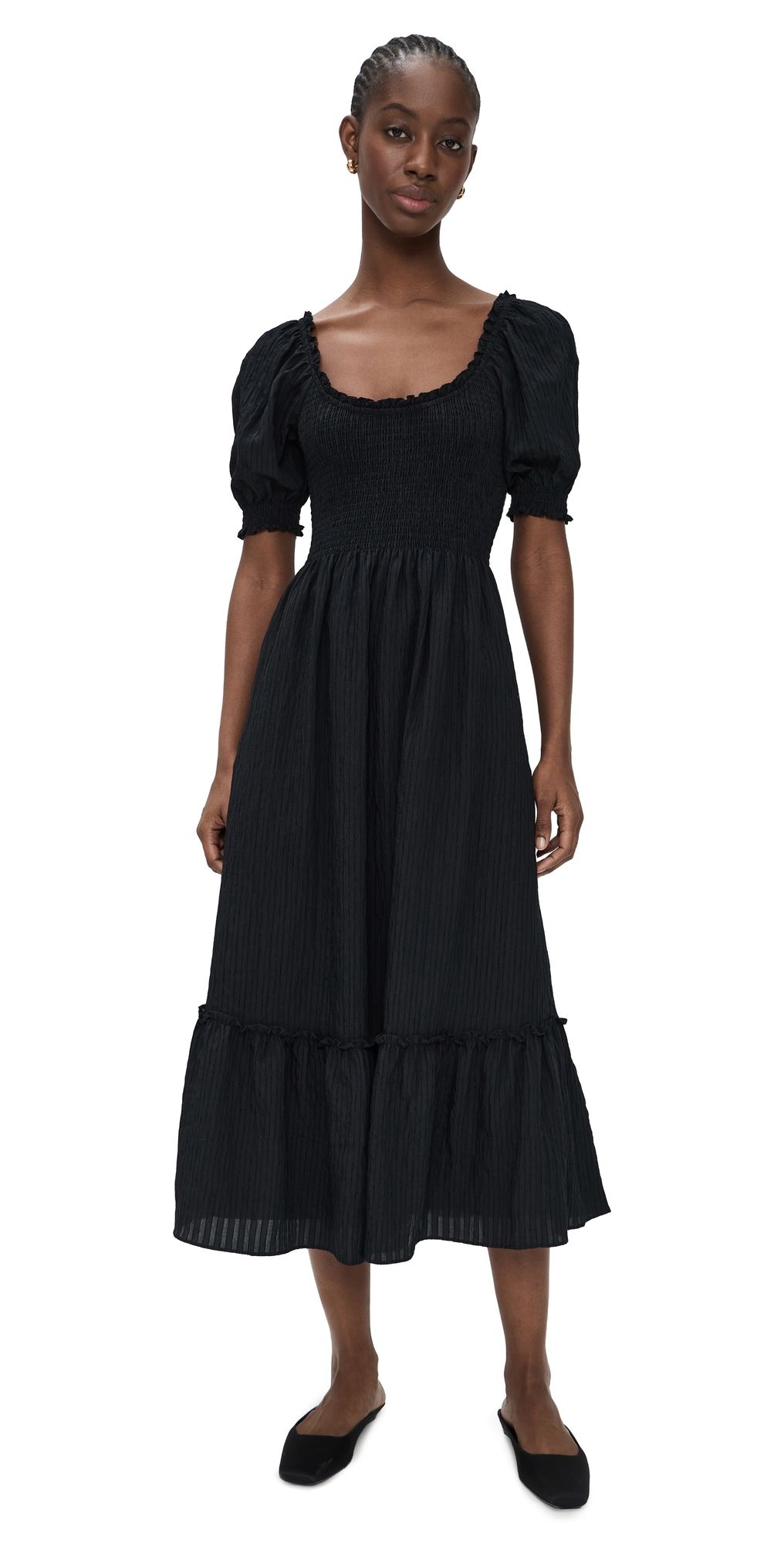 Hill House Home The Louisa Nap Dress Black S