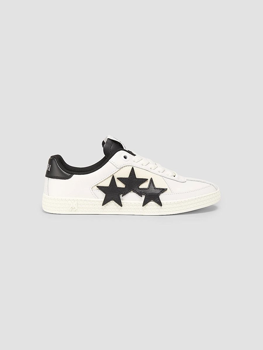 Amiri Women's Pacific Low-Top Leather Sneakers - Black - Size 5