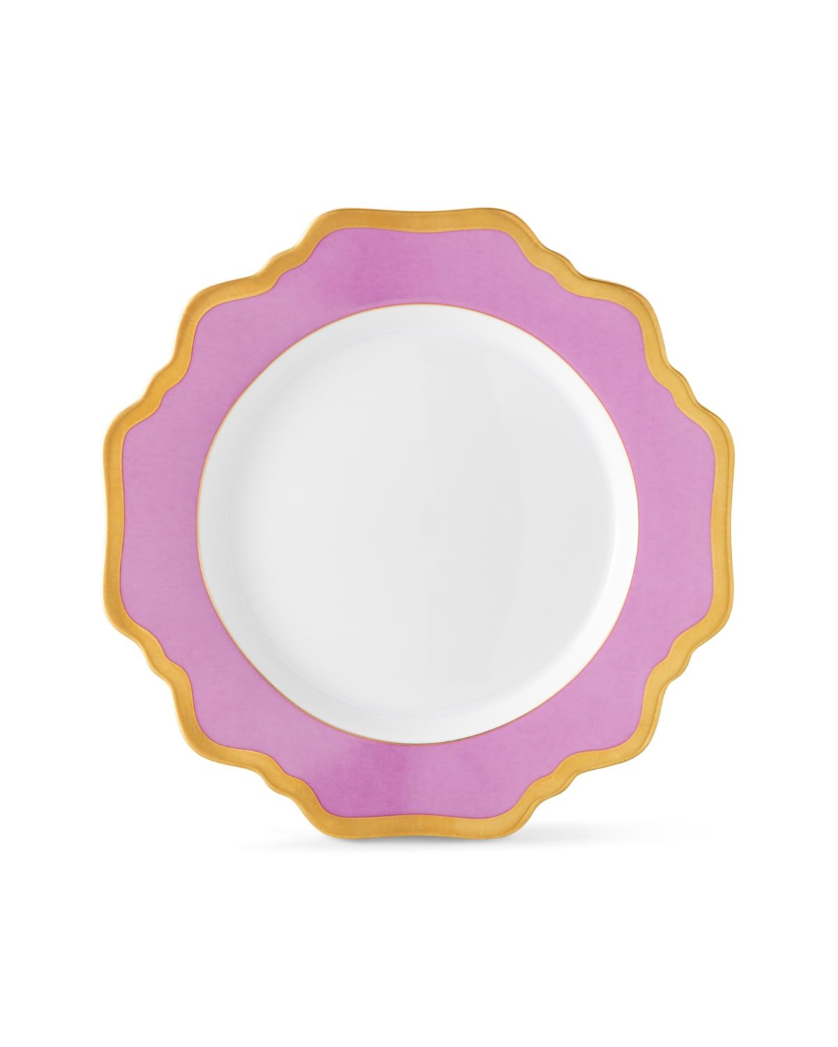 Purple Rimmed Bread & Butter Plate