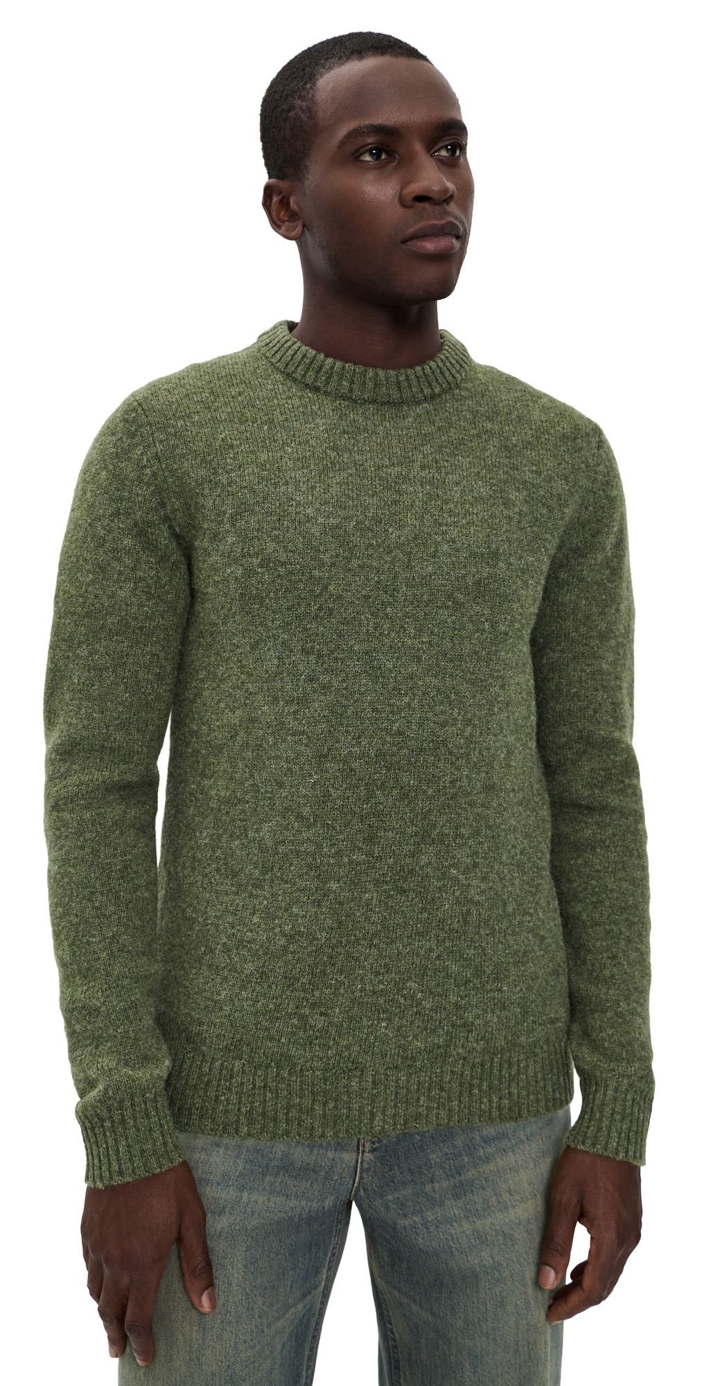 Taylor Stitch The Eastmoor Sweater In Spruce Wool Spruce 40
