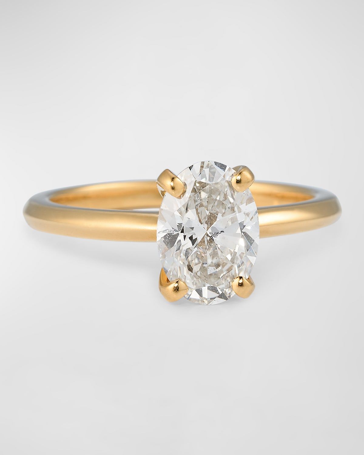 Lab Grown Diamond 18K Yellow Gold Ring, 1.75tcw, Size 6