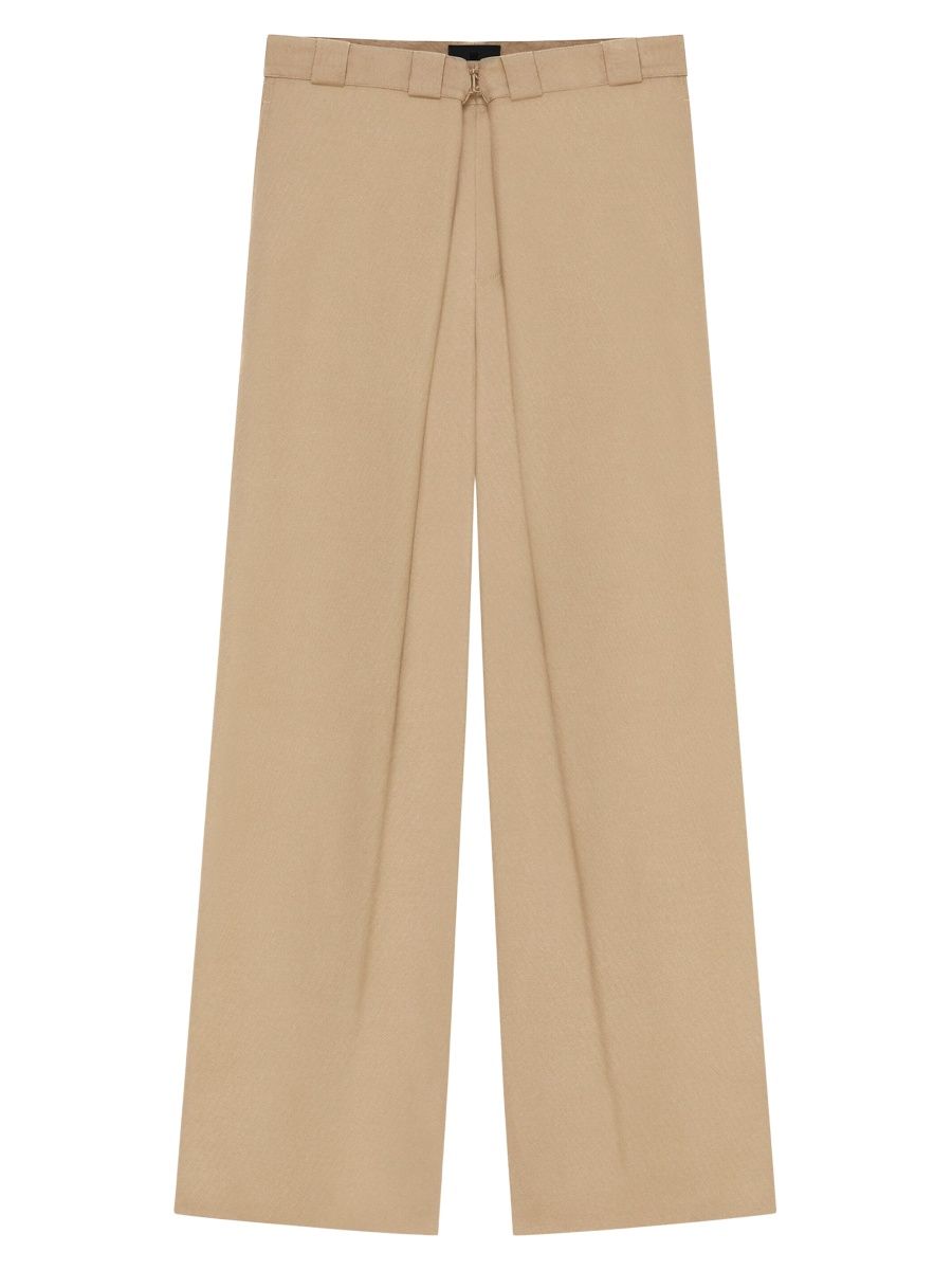 Givenchy Men's Extra Wide Chino Pants in Canvas - Beige - Size 36
