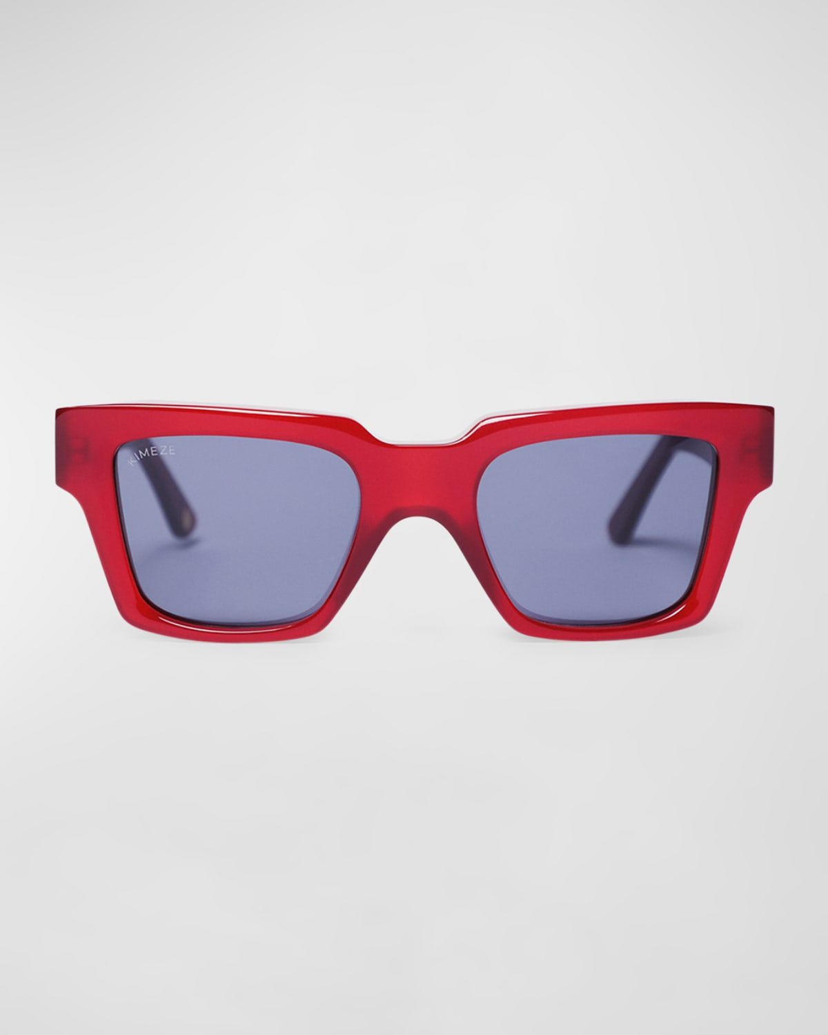 Mahi Red Acetate Square Sunglasses