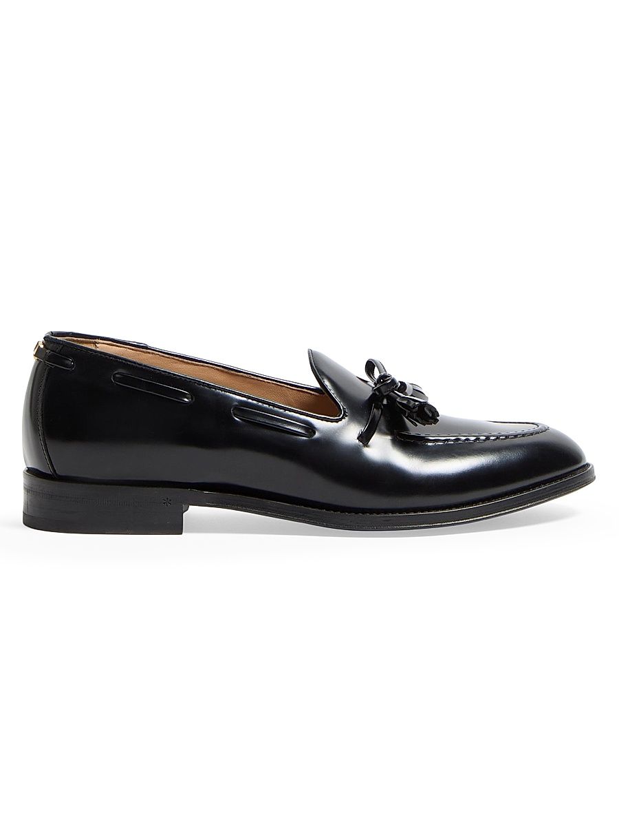 Men's Bowshire Loafers in Shiny Calfskin - Black - Size 7