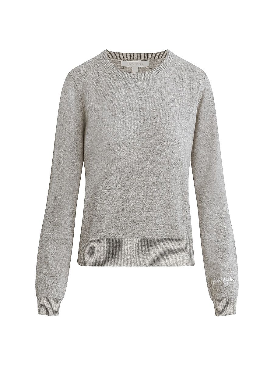 Women's The Favorite Cashmere Crewneck Sweater - Heather Grey - Size Large