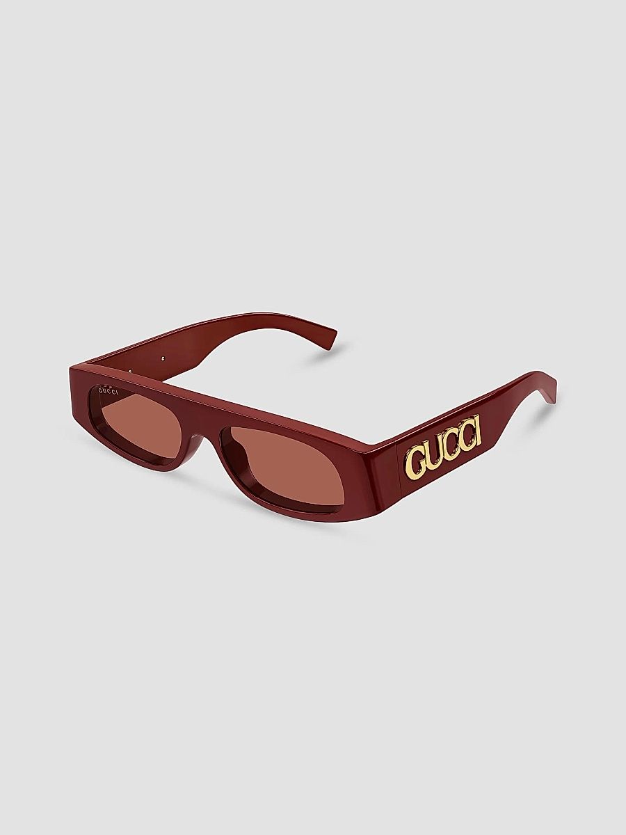 Gucci Women's Fashion Show 51MM Geometric Sunglasses - Burgundy Rust